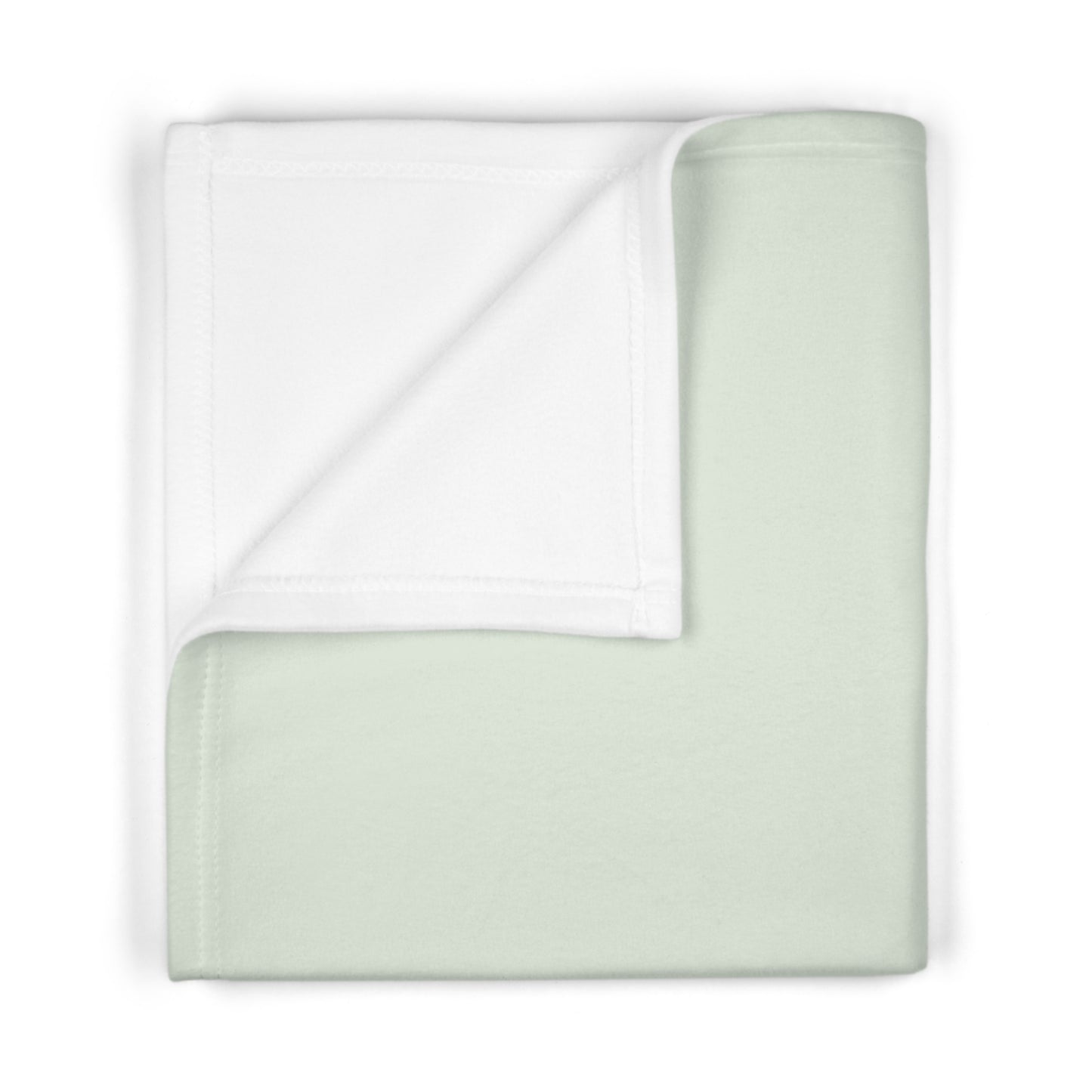 Personalized Baby Blanket with Birth Details | Sage Green